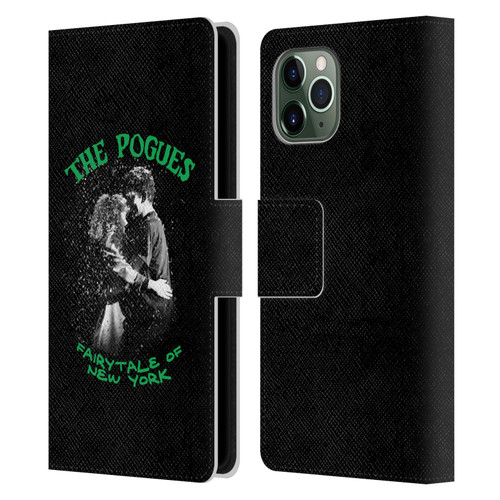 The Pogues Graphics Fairytale Of The New York Leather Book Wallet Case Cover For Apple iPhone 11 Pro