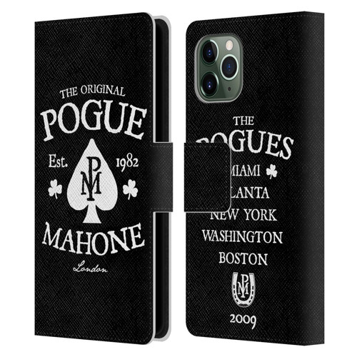 The Pogues Graphics Mahone Leather Book Wallet Case Cover For Apple iPhone 11 Pro