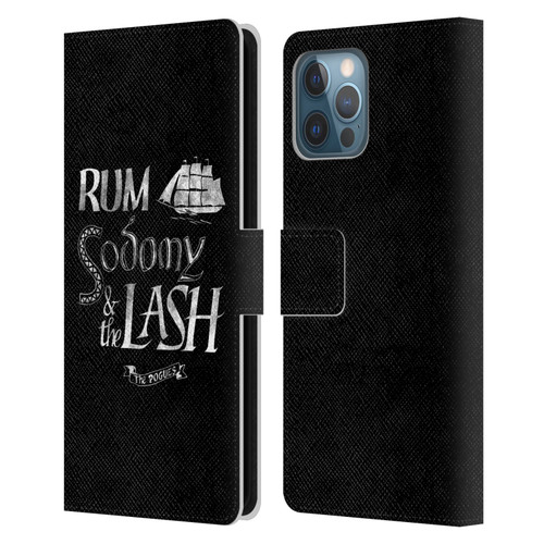 The Pogues Graphics Rum Sodony & The Lash Leather Book Wallet Case Cover For Apple iPhone 12 Pro Max