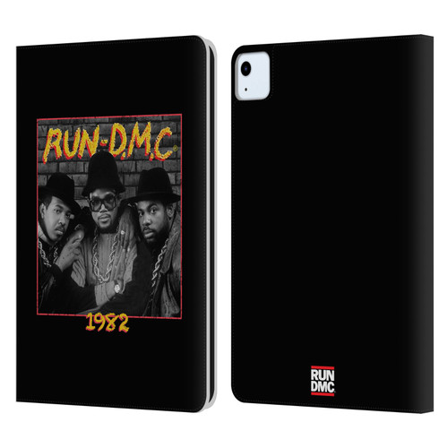 Run-D.M.C. Key Art Photo 1982 Leather Book Wallet Case Cover For Apple iPad Air 2020 / 2022