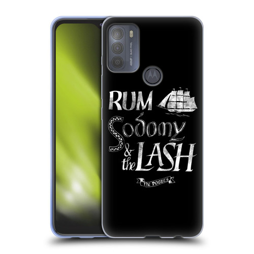 The Pogues Graphics Rum Sodony & The Lash Soft Gel Case for Motorola Moto G50