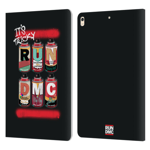 Run-D.M.C. Key Art Spray Cans Leather Book Wallet Case Cover For Apple iPad Pro 10.5 (2017)