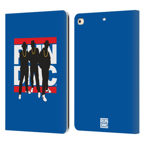 Run-D.M.C. Key Art Silhouette Leather Book Wallet Case Cover For Apple iPad 9.7 2017 / iPad 9.7 2018