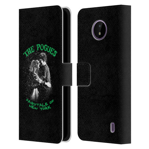 The Pogues Graphics Fairytale Of The New York Leather Book Wallet Case Cover For Nokia C10 / C20
