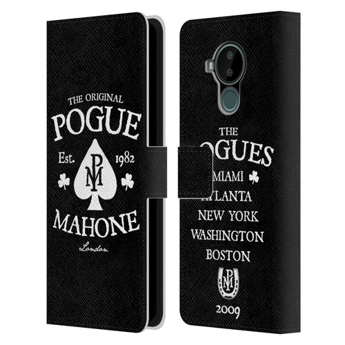 The Pogues Graphics Mahone Leather Book Wallet Case Cover For Nokia C30