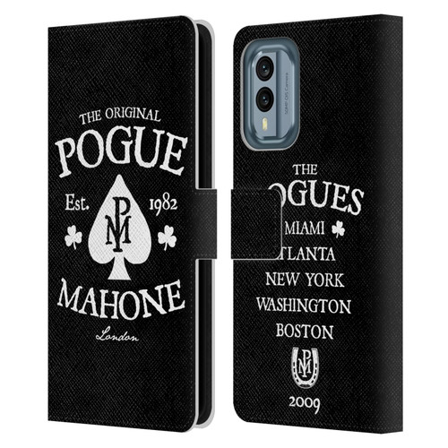 The Pogues Graphics Mahone Leather Book Wallet Case Cover For Nokia X30