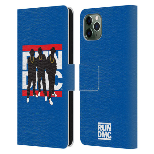 Run-D.M.C. Key Art Silhouette Leather Book Wallet Case Cover For Apple iPhone 11 Pro Max