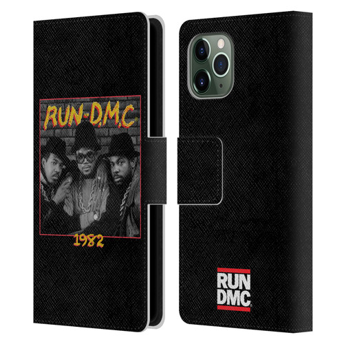 Run-D.M.C. Key Art Photo 1982 Leather Book Wallet Case Cover For Apple iPhone 11 Pro