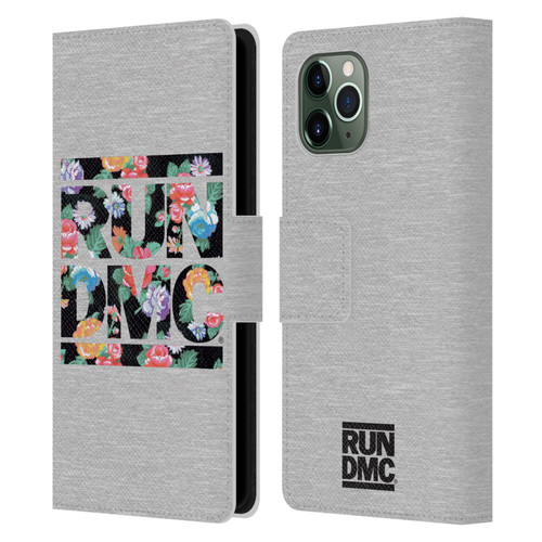 Run-D.M.C. Key Art Floral Leather Book Wallet Case Cover For Apple iPhone 11 Pro