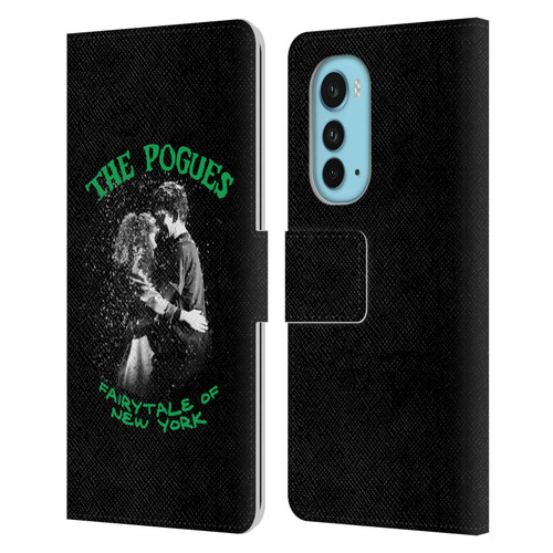 The Pogues Graphics Fairytale Of The New York Leather Book Wallet Case Cover For Motorola Edge (2022)