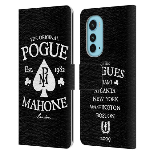 The Pogues Graphics Mahone Leather Book Wallet Case Cover For Motorola Edge (2022)