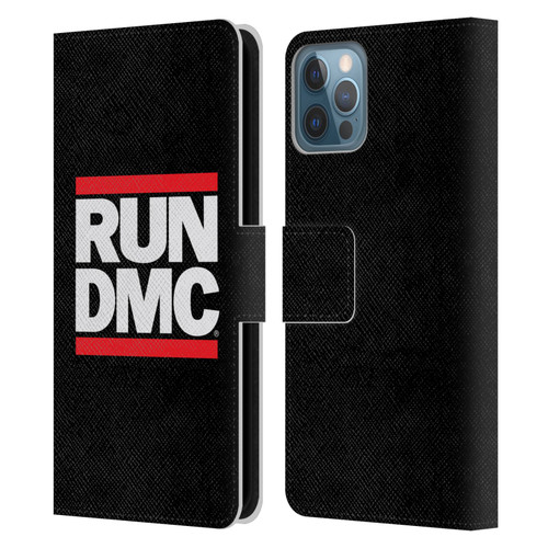 Run-D.M.C. Key Art Logo Leather Book Wallet Case Cover For Apple iPhone 12 / iPhone 12 Pro