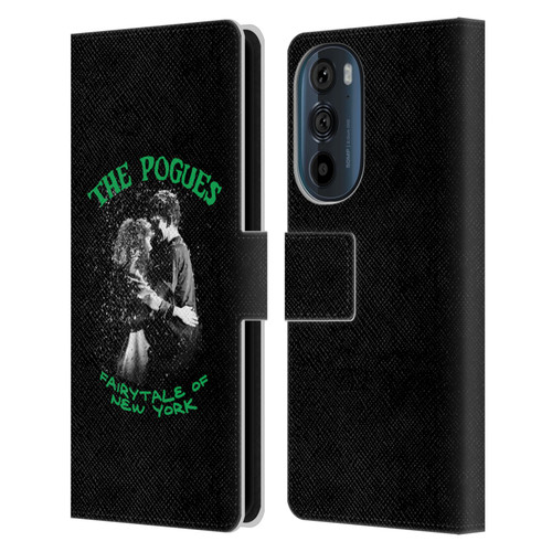 The Pogues Graphics Fairytale Of The New York Leather Book Wallet Case Cover For Motorola Edge 30