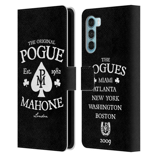 The Pogues Graphics Mahone Leather Book Wallet Case Cover For Motorola Edge S30 / Moto G200 5G