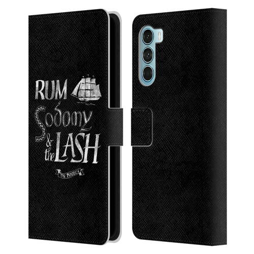 The Pogues Graphics Rum Sodony & The Lash Leather Book Wallet Case Cover For Motorola Edge S30 / Moto G200 5G