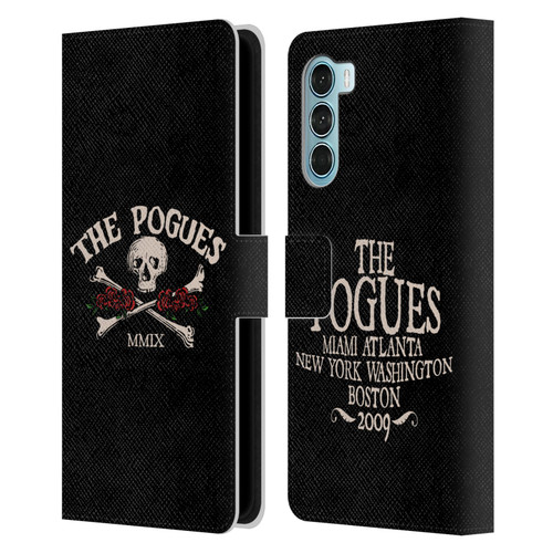 The Pogues Graphics Skull Leather Book Wallet Case Cover For Motorola Edge S30 / Moto G200 5G