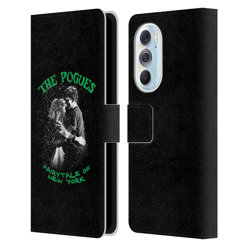 The Pogues Graphics Fairytale Of The New York Leather Book Wallet Case Cover For Motorola Edge X30