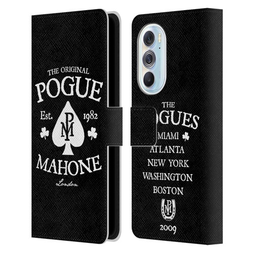 The Pogues Graphics Mahone Leather Book Wallet Case Cover For Motorola Edge X30