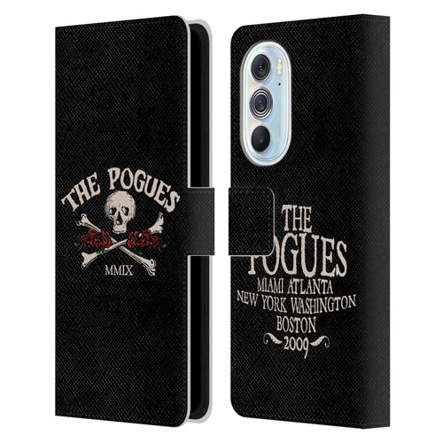 The Pogues Graphics Skull Leather Book Wallet Case Cover For Motorola Edge X30