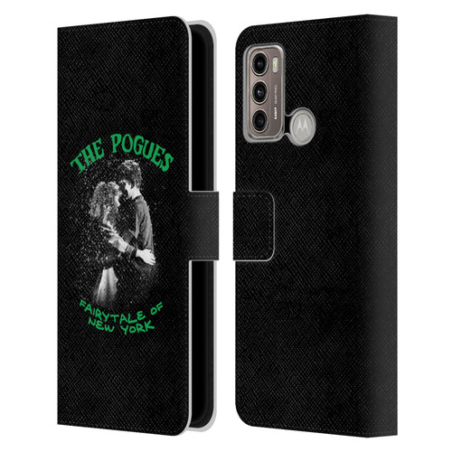 The Pogues Graphics Fairytale Of The New York Leather Book Wallet Case Cover For Motorola Moto G60 / Moto G40 Fusion