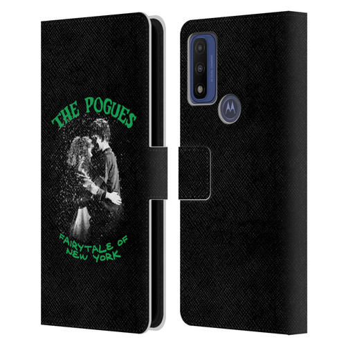 The Pogues Graphics Fairytale Of The New York Leather Book Wallet Case Cover For Motorola G Pure
