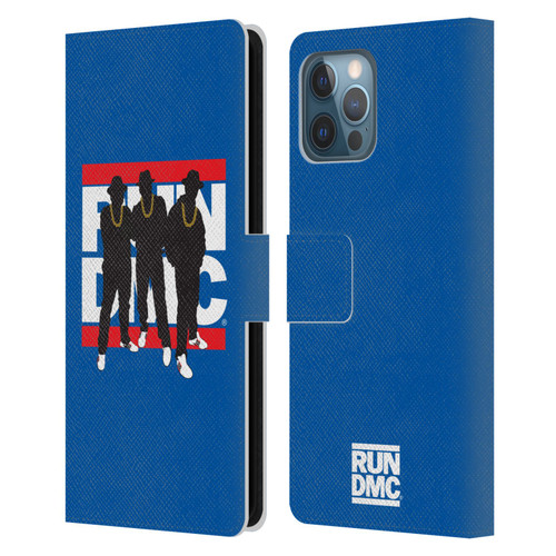 Run-D.M.C. Key Art Silhouette Leather Book Wallet Case Cover For Apple iPhone 12 Pro Max