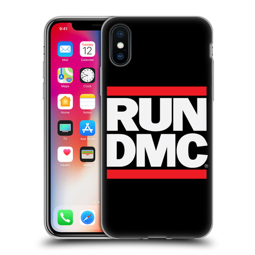 Run-D.M.C. Key Art Logo Soft Gel Case for Apple iPhone X / iPhone XS
