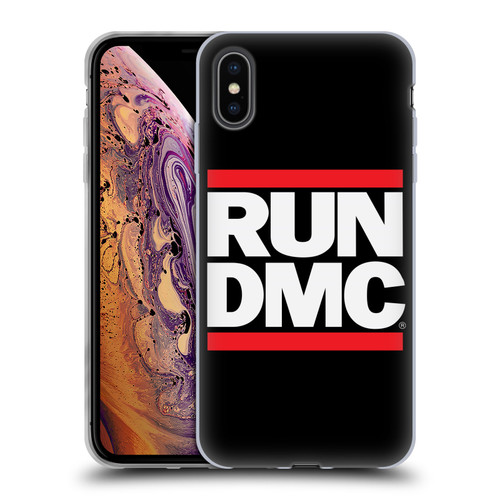 Run-D.M.C. Key Art Logo Soft Gel Case for Apple iPhone XS Max