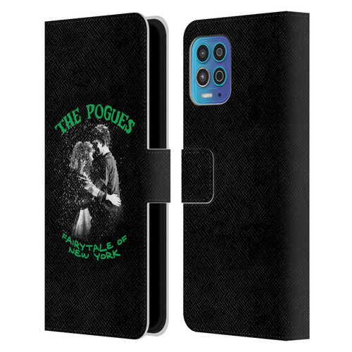 The Pogues Graphics Fairytale Of The New York Leather Book Wallet Case Cover For Motorola Moto G100