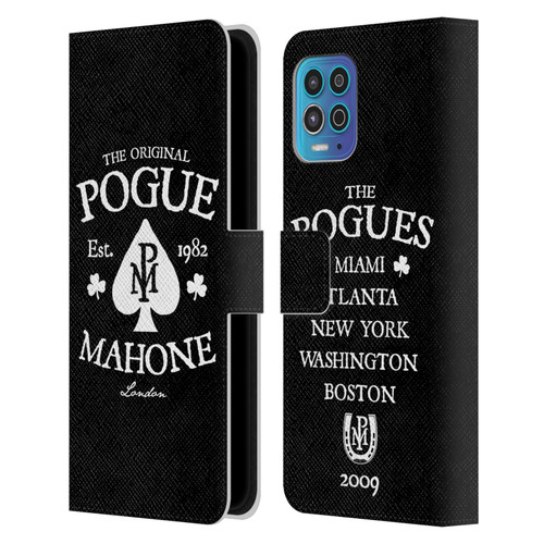 The Pogues Graphics Mahone Leather Book Wallet Case Cover For Motorola Moto G100