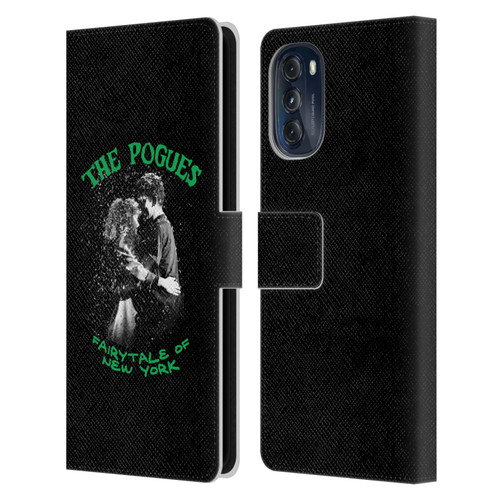 The Pogues Graphics Fairytale Of The New York Leather Book Wallet Case Cover For Motorola Moto G (2022)