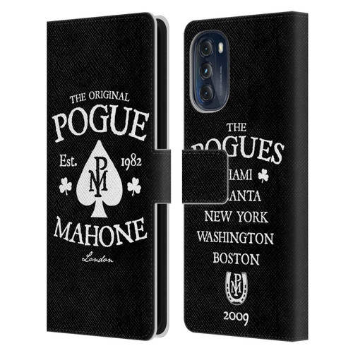 The Pogues Graphics Mahone Leather Book Wallet Case Cover For Motorola Moto G (2022)