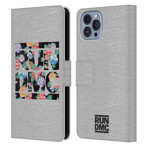 Run-D.M.C. Key Art Floral Leather Book Wallet Case Cover For Apple iPhone 14