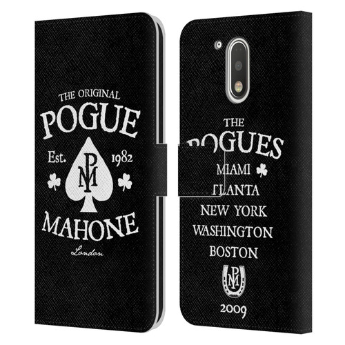 The Pogues Graphics Mahone Leather Book Wallet Case Cover For Motorola Moto G41