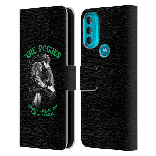 The Pogues Graphics Fairytale Of The New York Leather Book Wallet Case Cover For Motorola Moto G71 5G