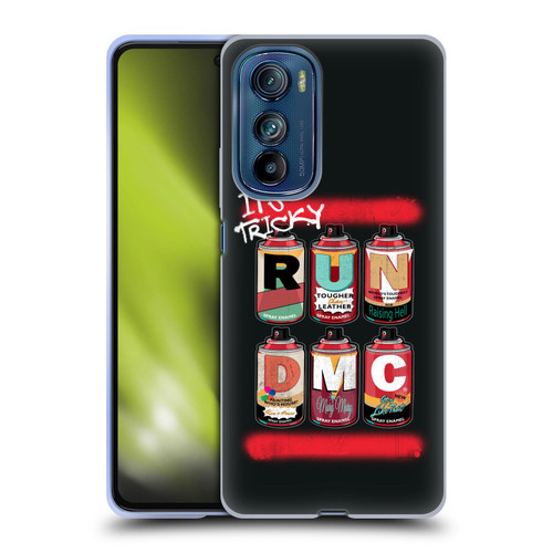 Run-D.M.C. Key Art Spray Cans Soft Gel Case for Motorola Edge 30