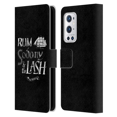 The Pogues Graphics Rum Sodony & The Lash Leather Book Wallet Case Cover For OnePlus 9 Pro