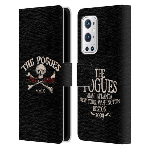 The Pogues Graphics Skull Leather Book Wallet Case Cover For OnePlus 9 Pro