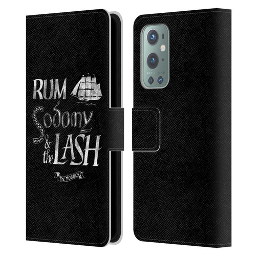 The Pogues Graphics Rum Sodony & The Lash Leather Book Wallet Case Cover For OnePlus 9