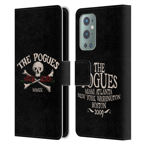 The Pogues Graphics Skull Leather Book Wallet Case Cover For OnePlus 9