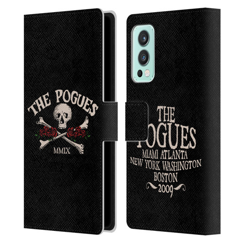 The Pogues Graphics Skull Leather Book Wallet Case Cover For OnePlus Nord 2 5G