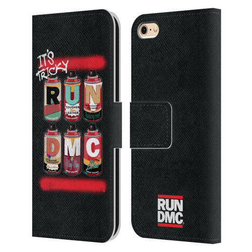 Run-D.M.C. Key Art Spray Cans Leather Book Wallet Case Cover For Apple iPhone 6 / iPhone 6s