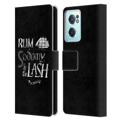 The Pogues Graphics Rum Sodony & The Lash Leather Book Wallet Case Cover For OnePlus Nord CE 2 5G