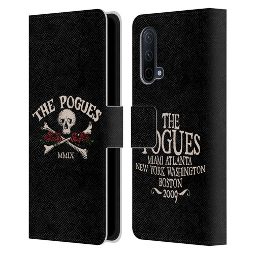 The Pogues Graphics Skull Leather Book Wallet Case Cover For OnePlus Nord CE 5G