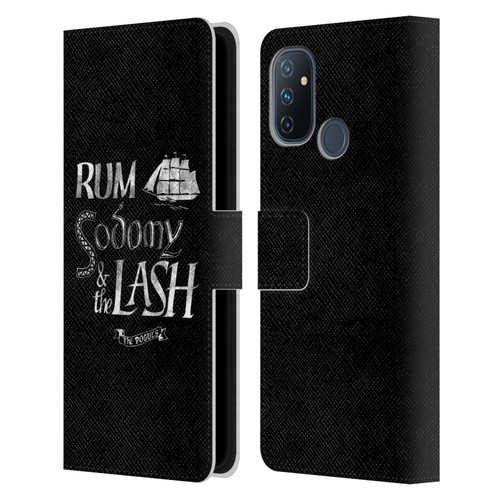 The Pogues Graphics Rum Sodony & The Lash Leather Book Wallet Case Cover For OnePlus Nord N100