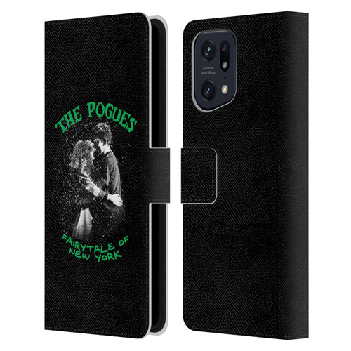 The Pogues Graphics Fairytale Of The New York Leather Book Wallet Case Cover For OPPO Find X5
