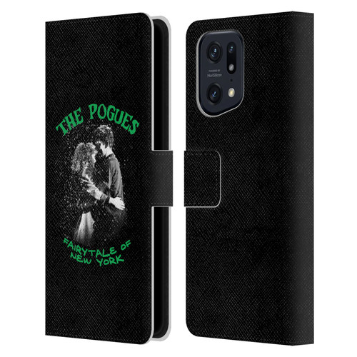 The Pogues Graphics Fairytale Of The New York Leather Book Wallet Case Cover For OPPO Find X5 Pro
