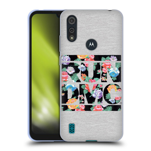 Run-D.M.C. Key Art Floral Soft Gel Case for Motorola Moto E6s (2020)