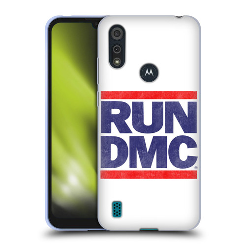 Run-D.M.C. Key Art Silhouette USA Soft Gel Case for Motorola Moto E6s (2020)