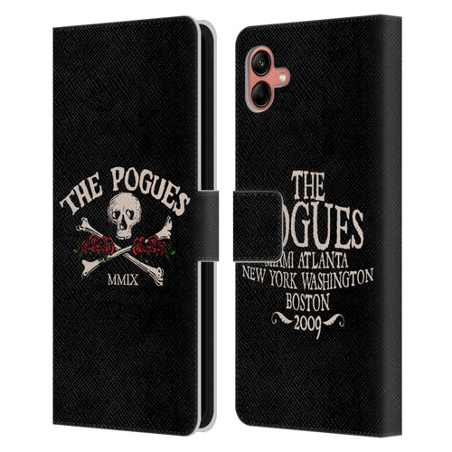 The Pogues Graphics Skull Leather Book Wallet Case Cover For Samsung Galaxy A04 (2022)